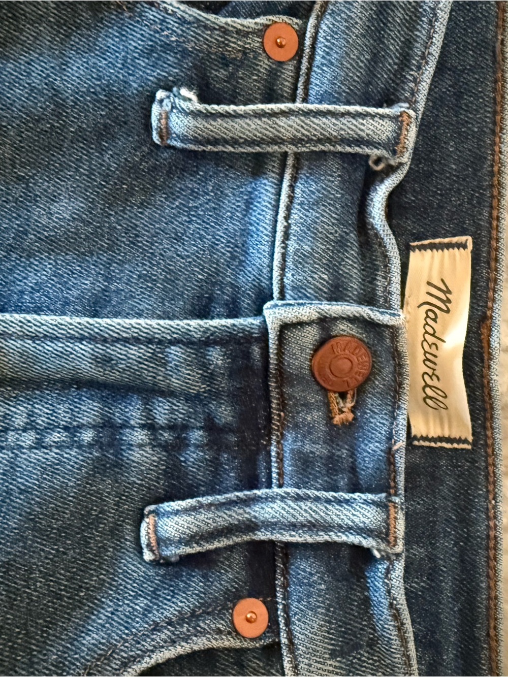 Madewell Women's Medium Blue Straight-Leg Jeans